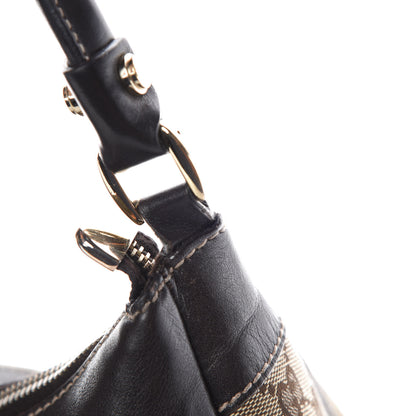 Gucci Monogram Large D Gold Hobo Dark Brown 12 of 12