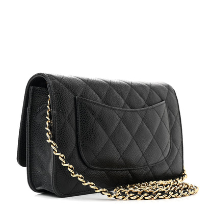 Chanel Caviar Quilted Wallet on Chain WOC Black 3 of 12