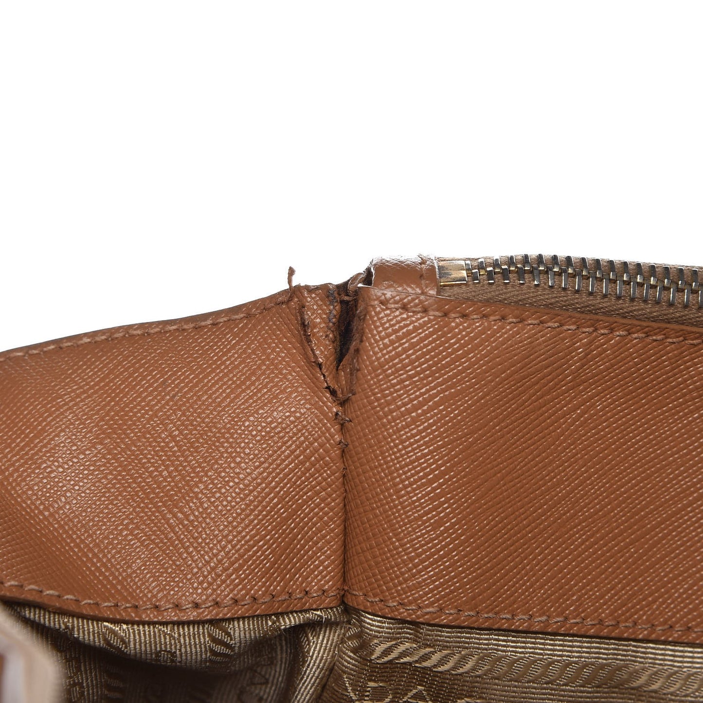 Saffiano Lux Extra Large Galleria Double Zip Tote Caramel