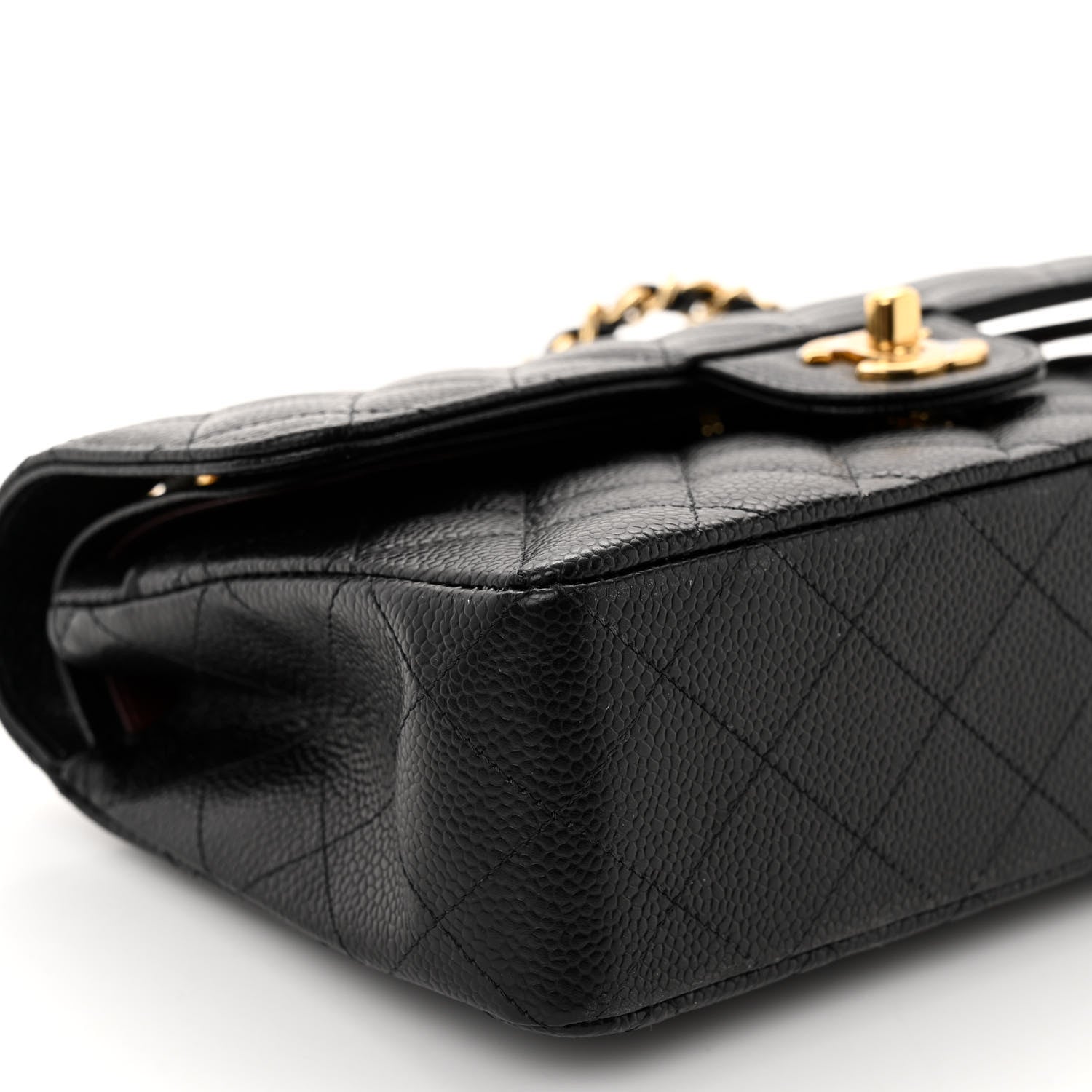 Chanel Caviar Quilted Small Double Flap Black 9 of 10