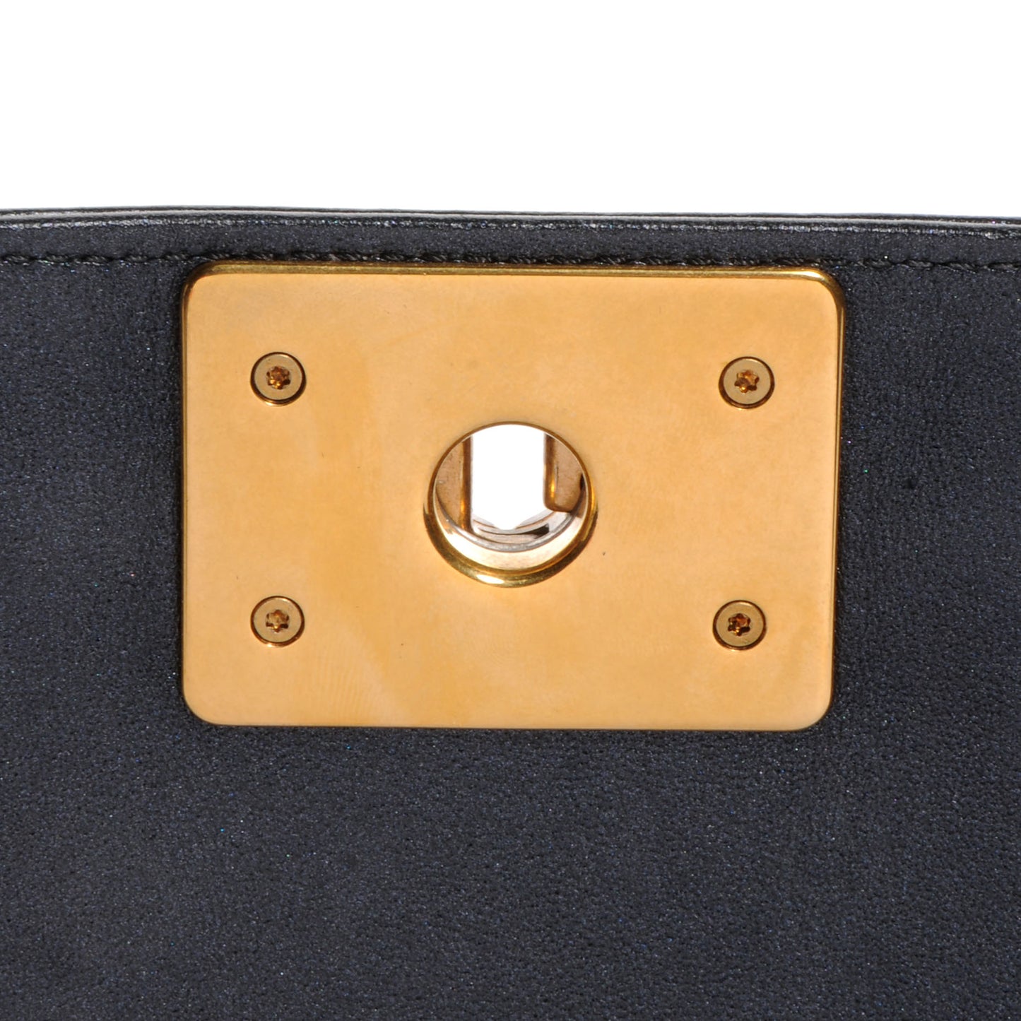 Lambskin Quilted Small Boy Flap Black