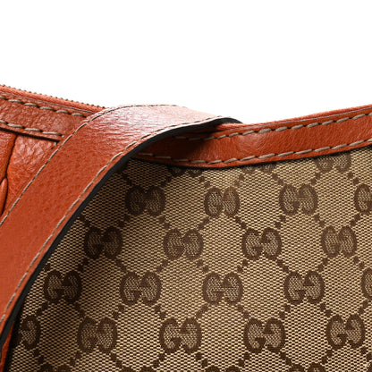 Gucci Monogram Medium GG Running Hobo Orange 8 of 10