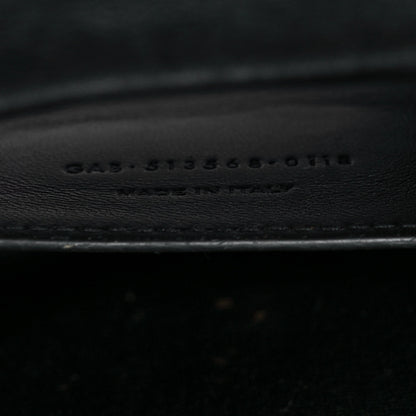 Saint Laurent Calfskin Sequin Small Classic Monogram Kate Satchel Black 6 of 10