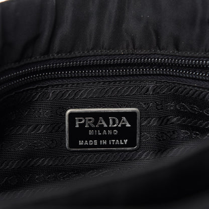 Prada Tessuto Nylon Shoulder Bag Black 8 of 10