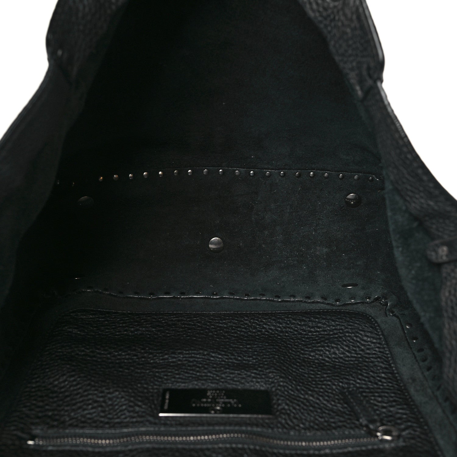 Valentino Garavani Grained Calfskin Onyx Medium Rockstud Rolling Tote Black 5 of 12