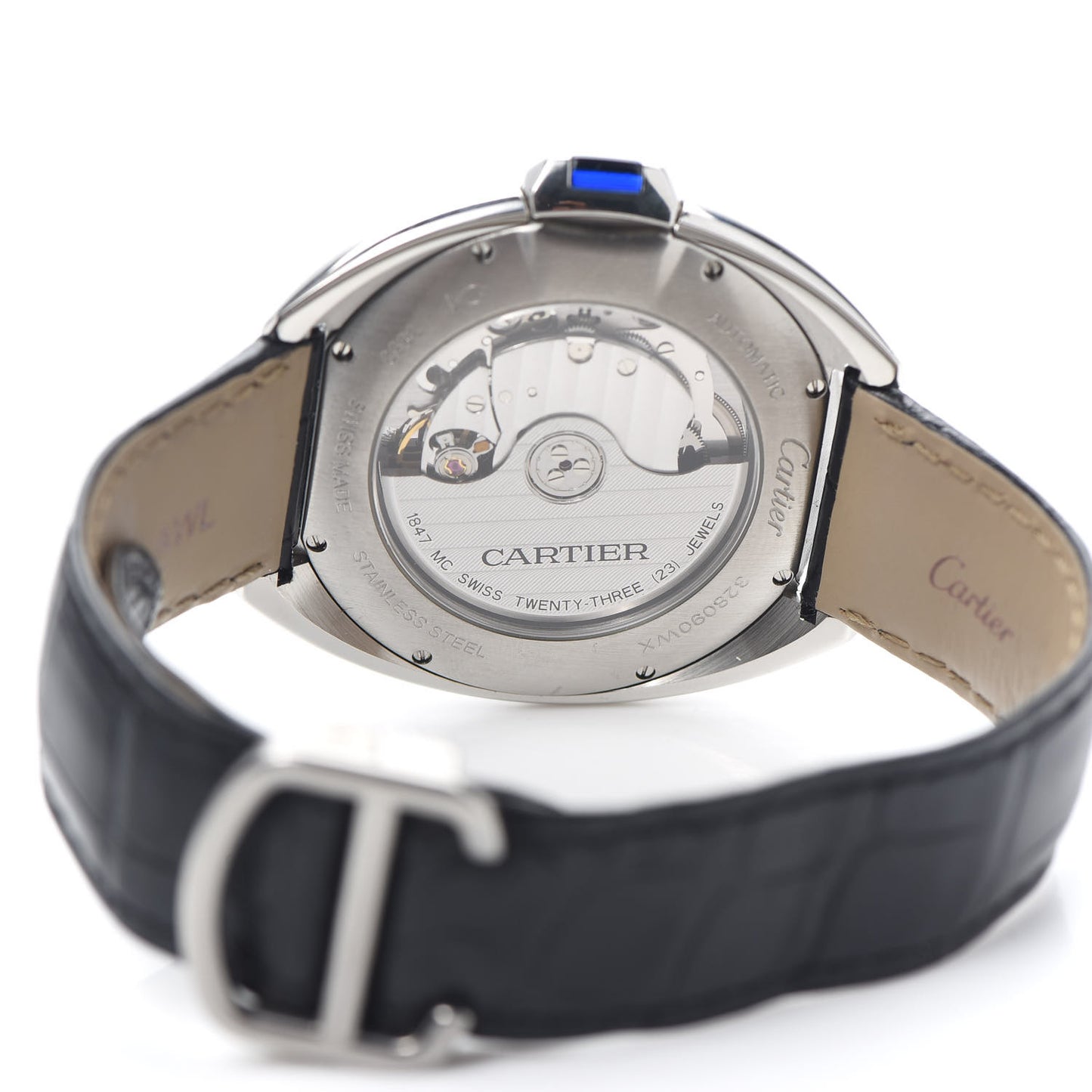 Stainless Steel Alligator 40mm Cle De Cartier Automatic Watch
