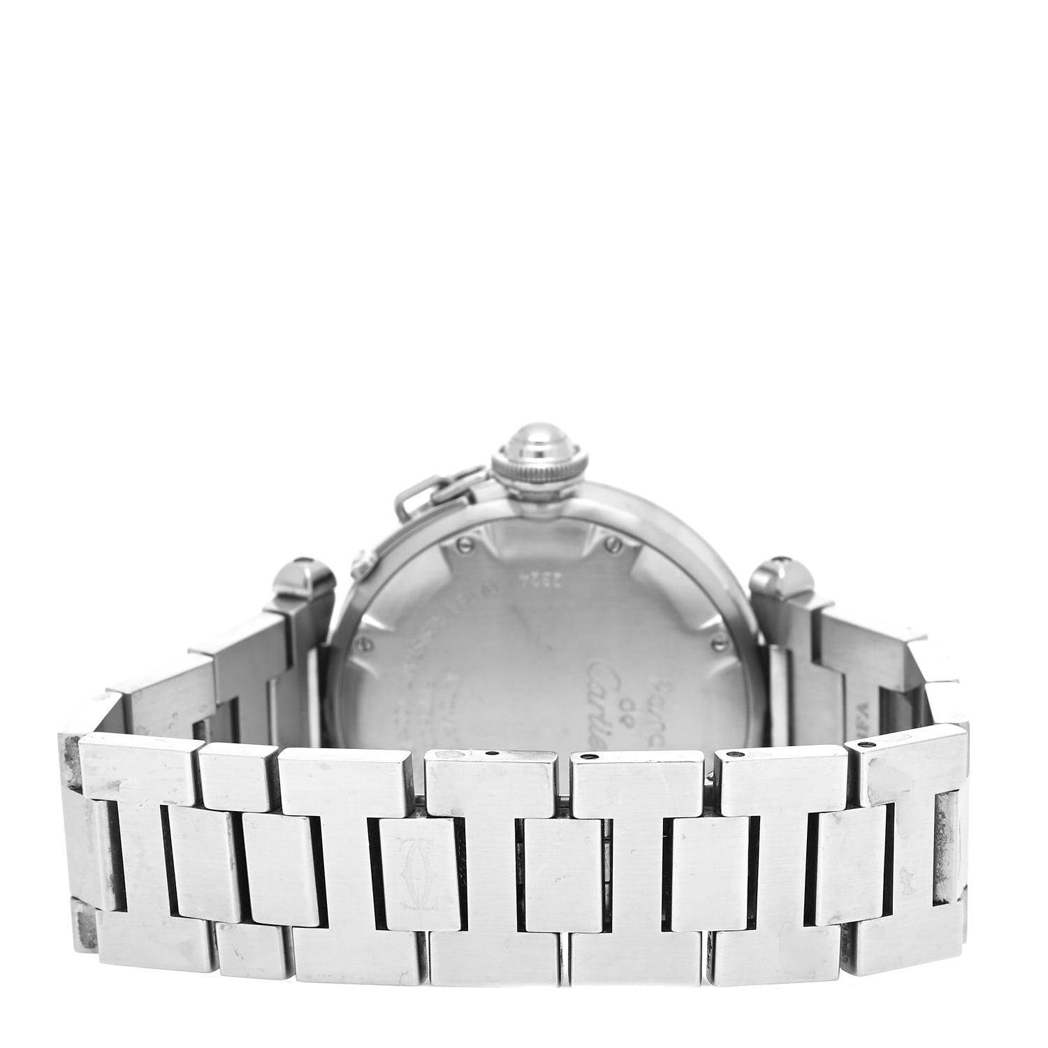 Cartier Stainless Steel 35mm Pasha C Automatic Watch Black 3 of 4