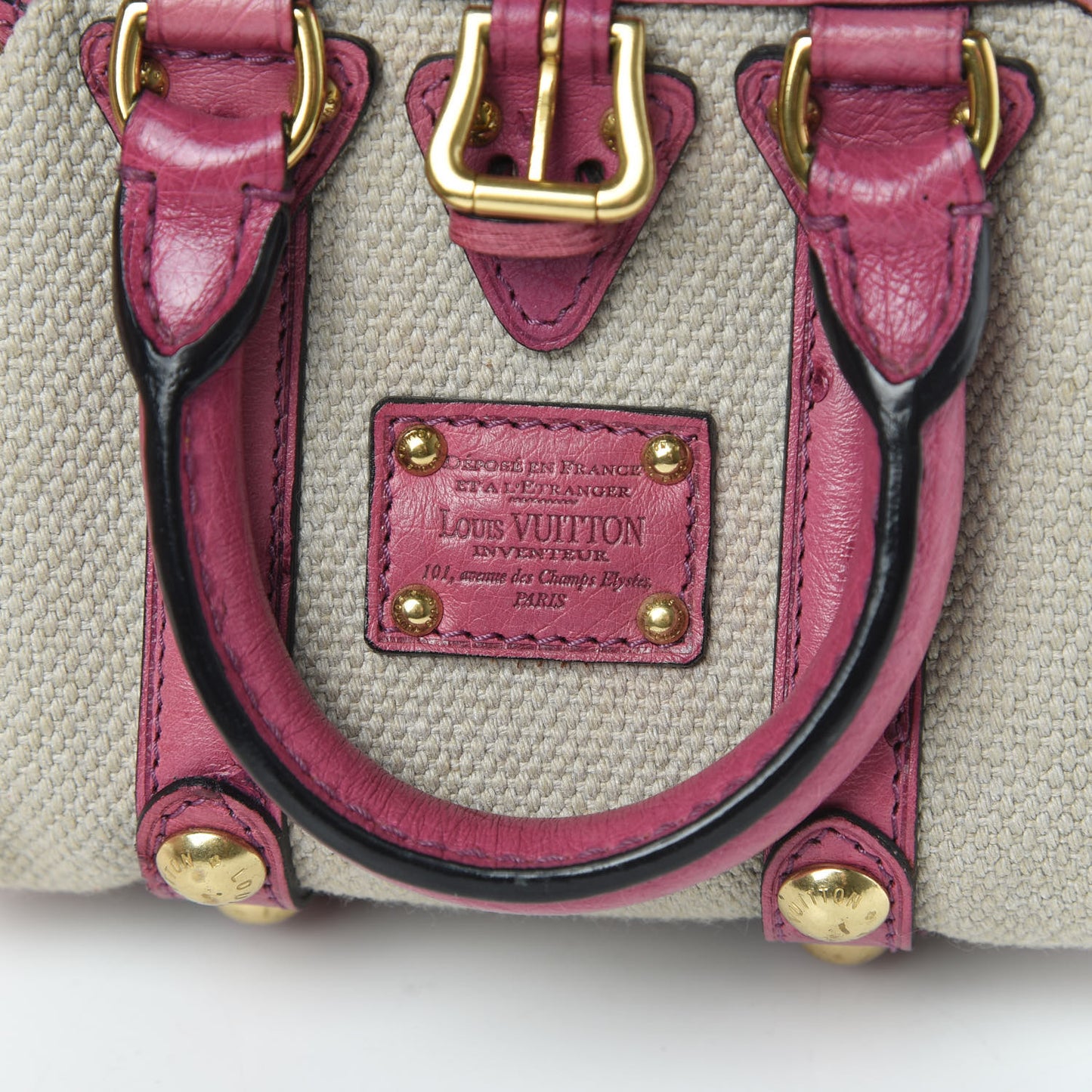 Toile Ostrich Trianon Sac de Nuit PM Lilac
