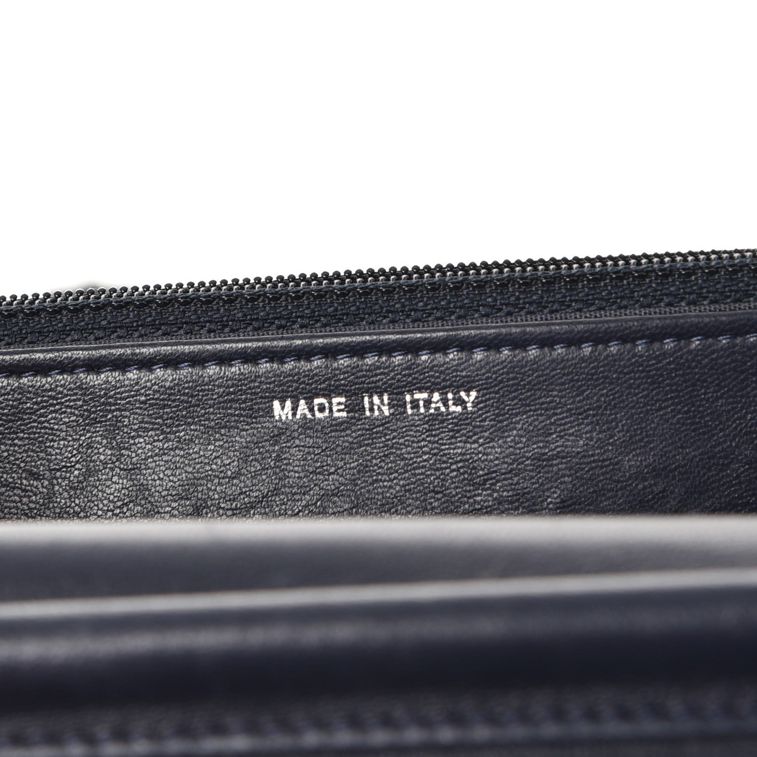 Chanel Lambskin Quilted Boy Wallet On Chain WOC Navy Blue 7 of 12