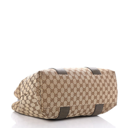 Gucci Monogram Bamboo Bar Medium Tote Olive 4 of 7