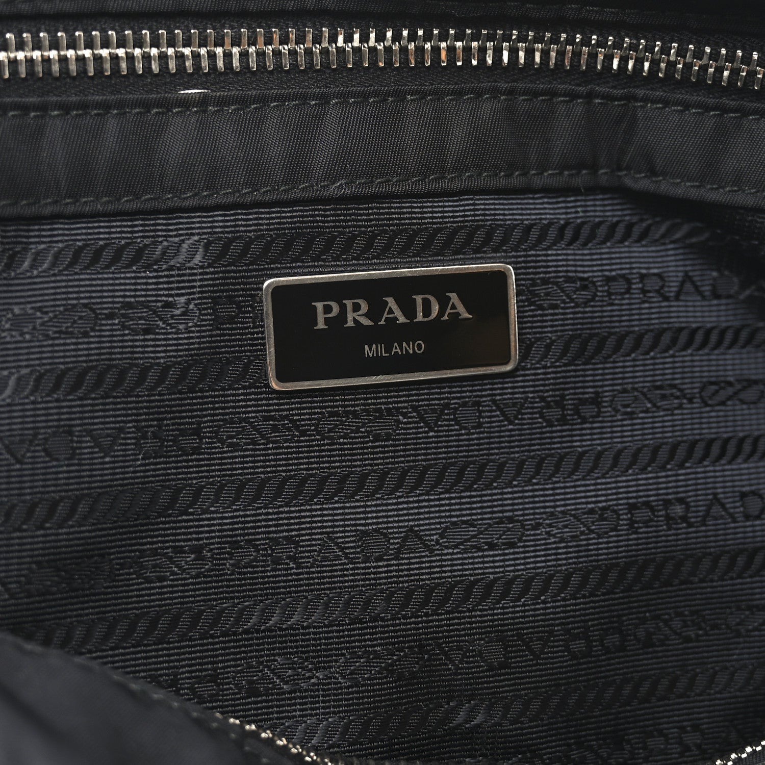 Prada Nylon Tessuto Impuntu Quilted Tote Black 6 of 9
