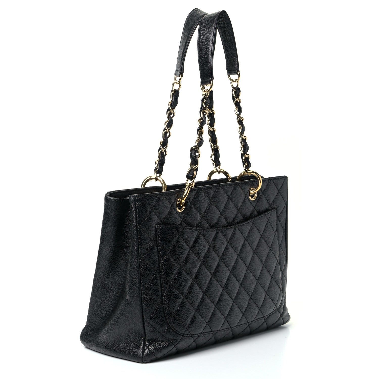 Chanel Caviar Quilted Grand Shopping Tote GST Black 4 of 9
