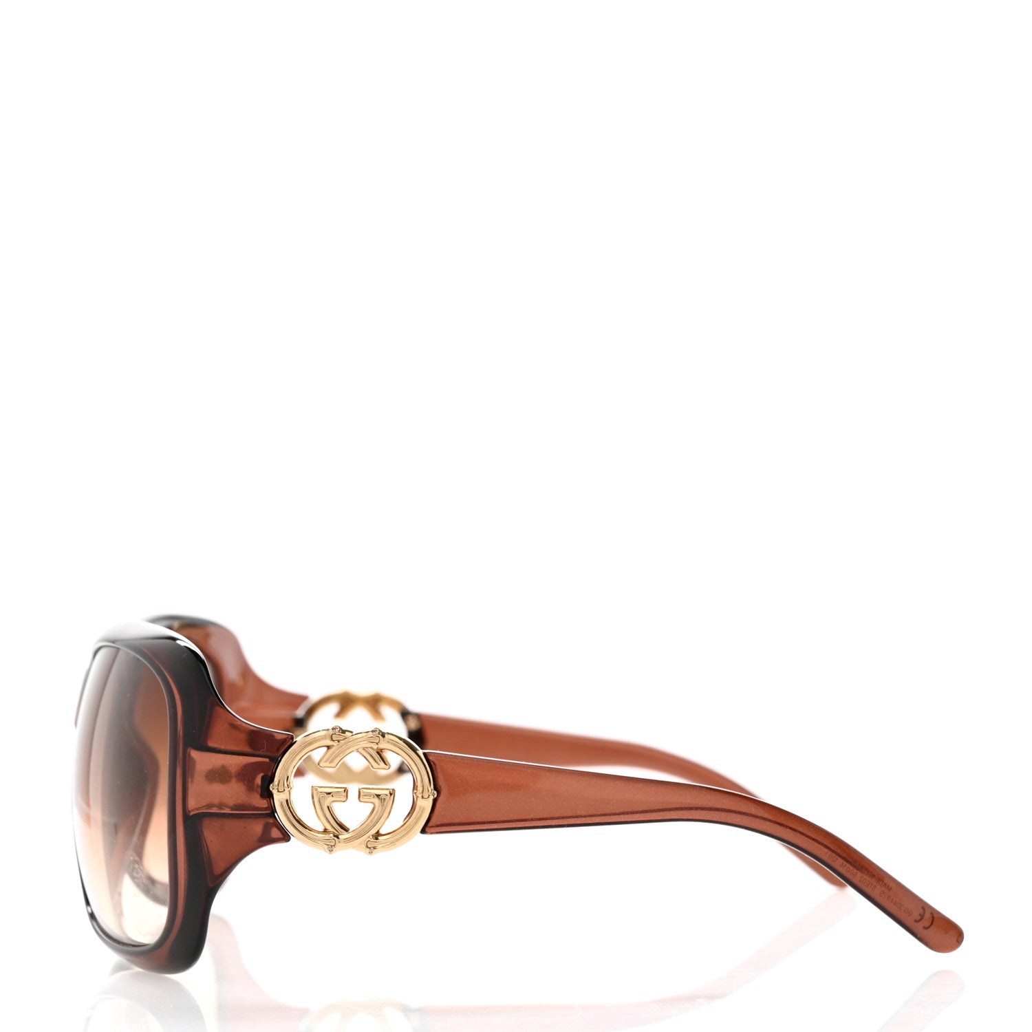 Gucci Acetate Square Frame Sunglasses GG3044FS Brown 3 of 6