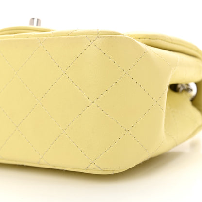 Chanel Lambskin Quilted Mini Square Flap Light Yellow 11 of 14
