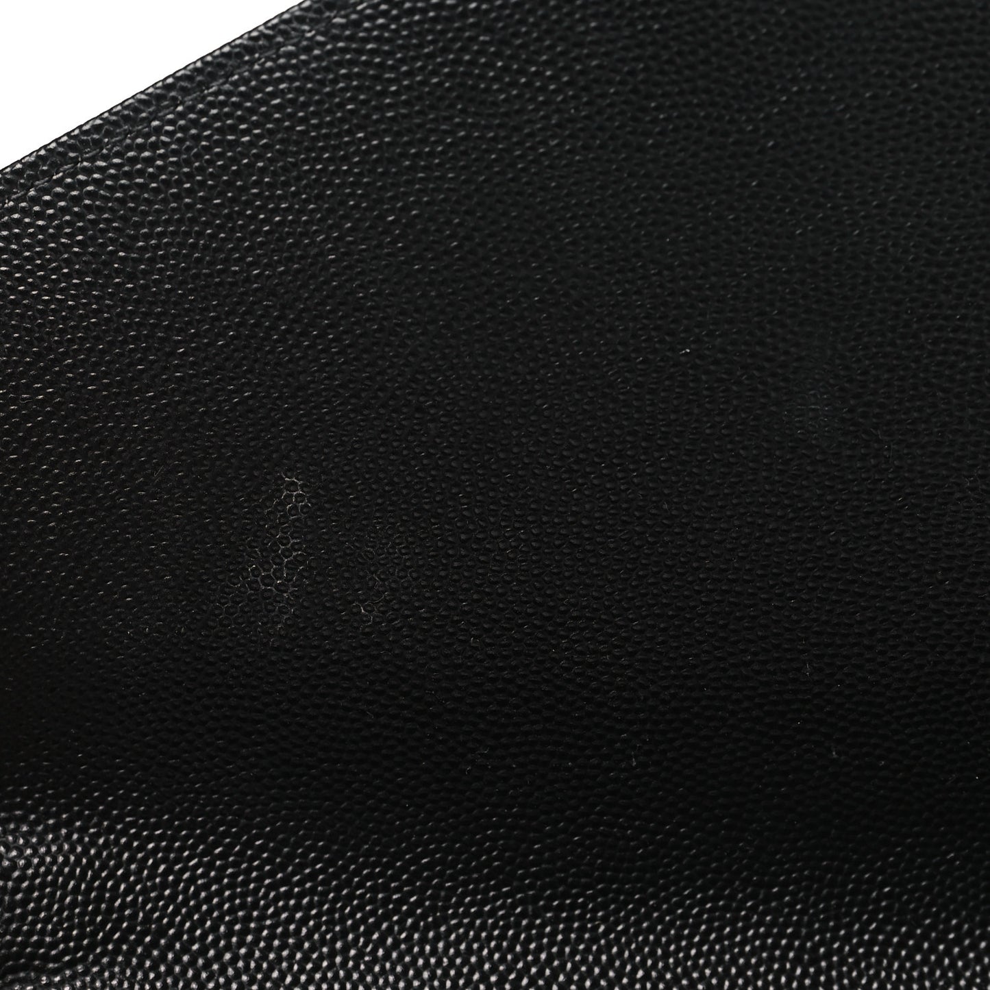 Grain De Poudre Matelasse Chevron Monogram Envelope Clutch Black