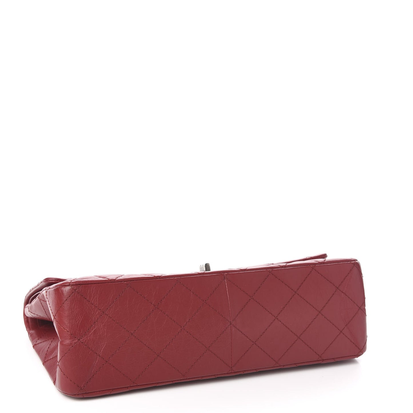 Aged Calfskin Quilted 2.55 Reissue 227 Flap Red