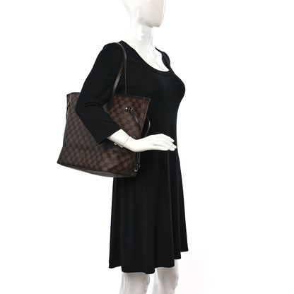 Louis Vuitton Damier Ebene Neo Neverfull MM Rose Ballerine 3 of 10