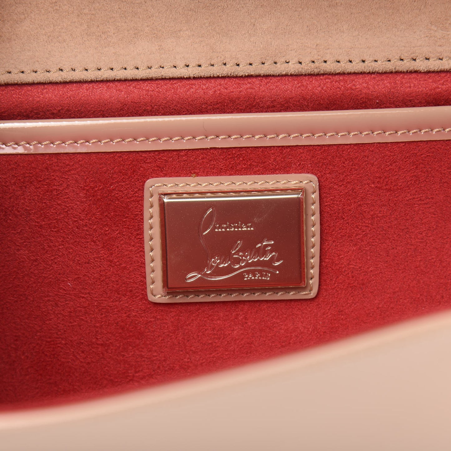 Patent So Kate Baguette Clutch Nude