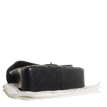Chanel Caviar Quilted Jumbo Double Flap Black 4 of 8