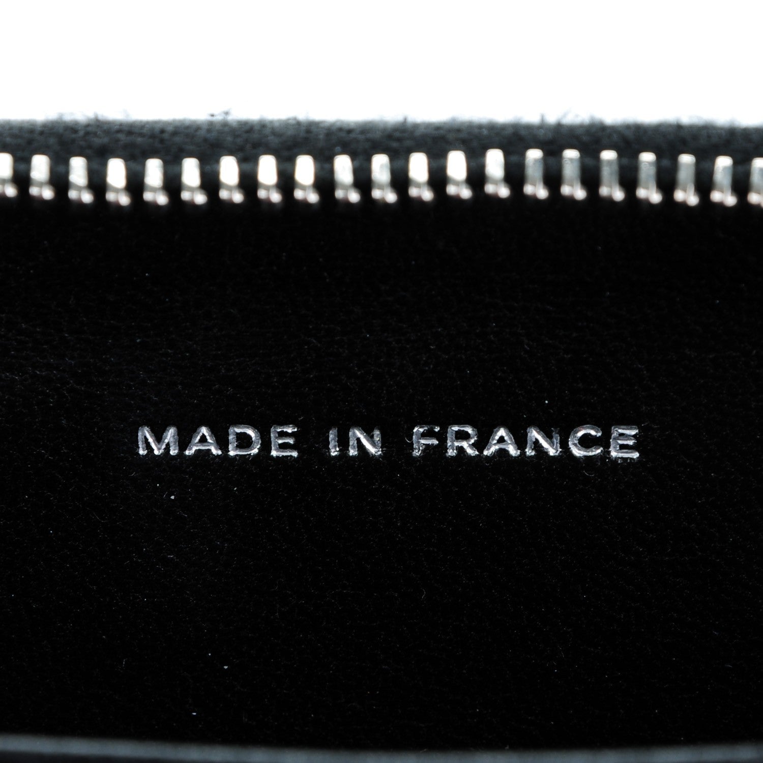 Chanel Lambskin Quilted Zip Around Coin Purse Wallet Black 7 of 9