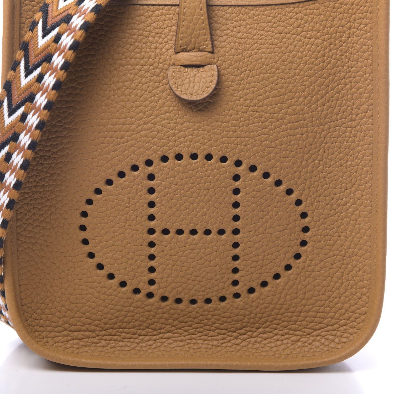 Hermes Taurillon Clemence Allegro Evelyne TPM Sesame 10 of 11