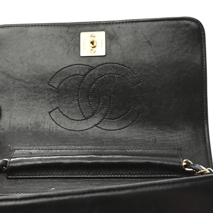 Chanel Lambskin Quilted Small Single Flap Bag Black 12 of 14