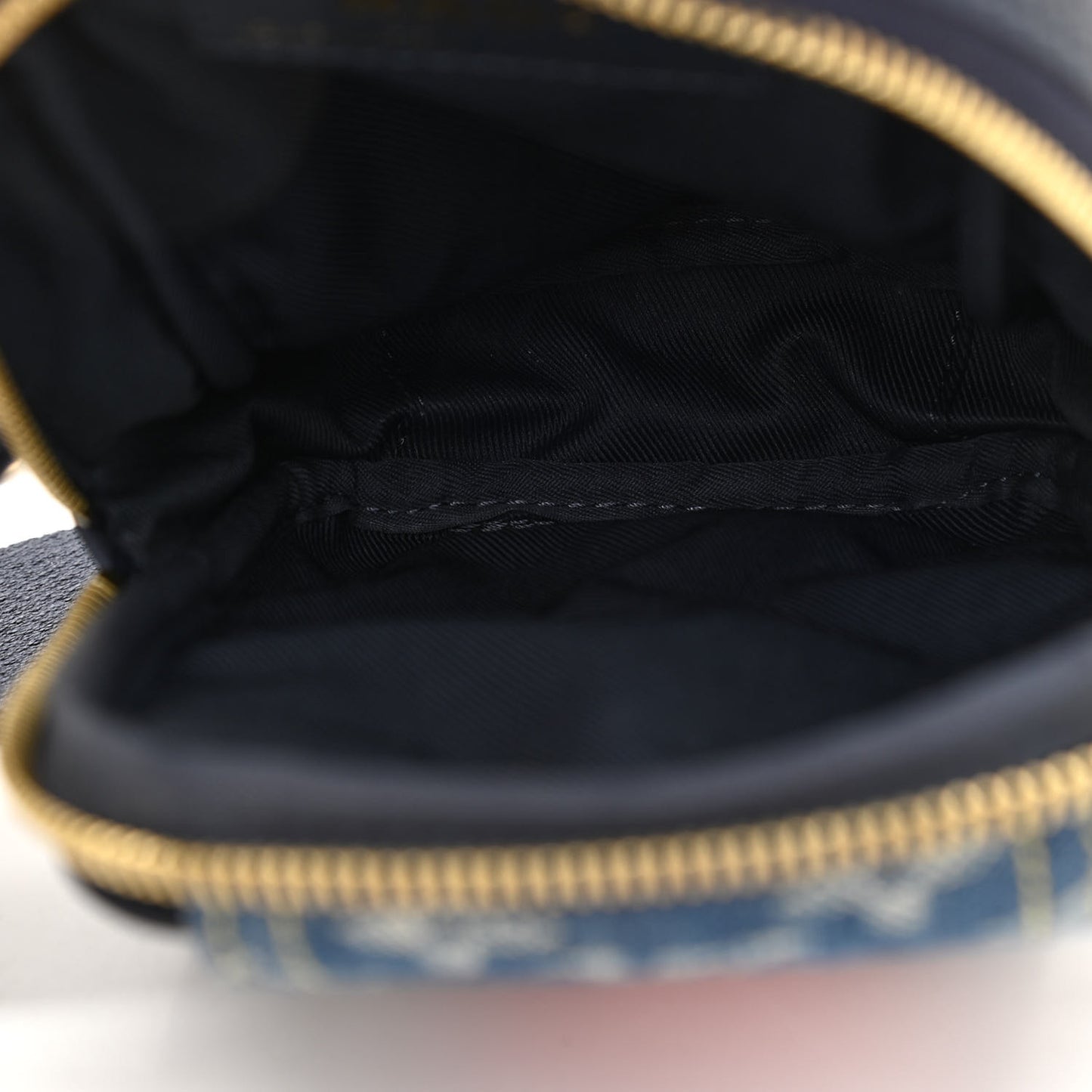 X NIGO Denim Monogram Flat Double Phone Pouch