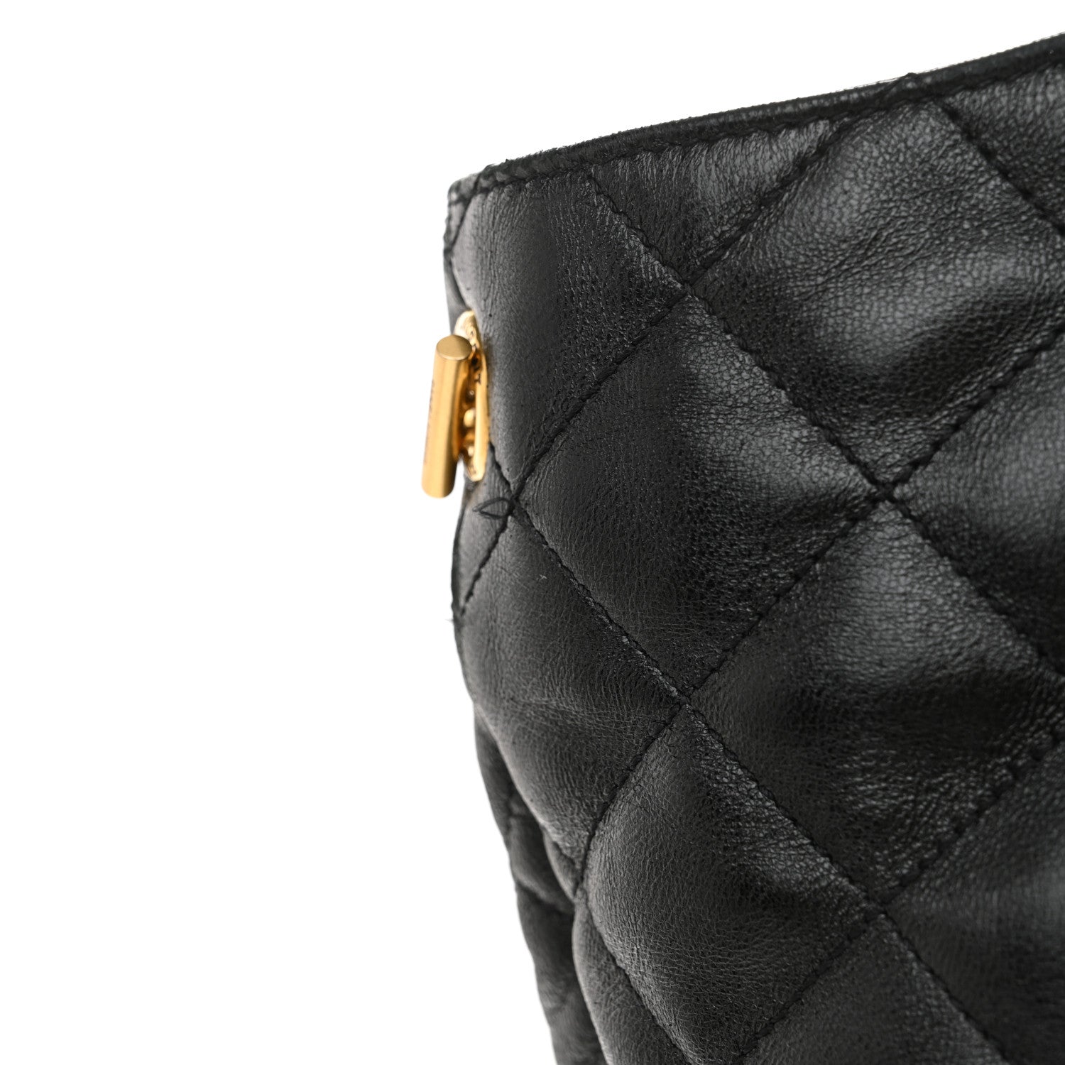 Saint Laurent Lambskin Quilted Maxi Icare Shopping Tote Black 12 of 12