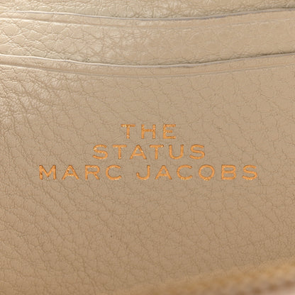 Marc Jacobs Grained Calfskin Quilted The Status Round Crossbody Oatmilk 6 of 12