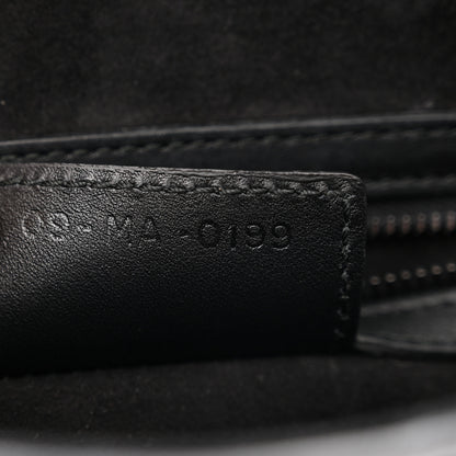 Christian Dior Calfskin Embroidered Palm Tree Toile De Jouy Saddle Bag White Black 7 of 11