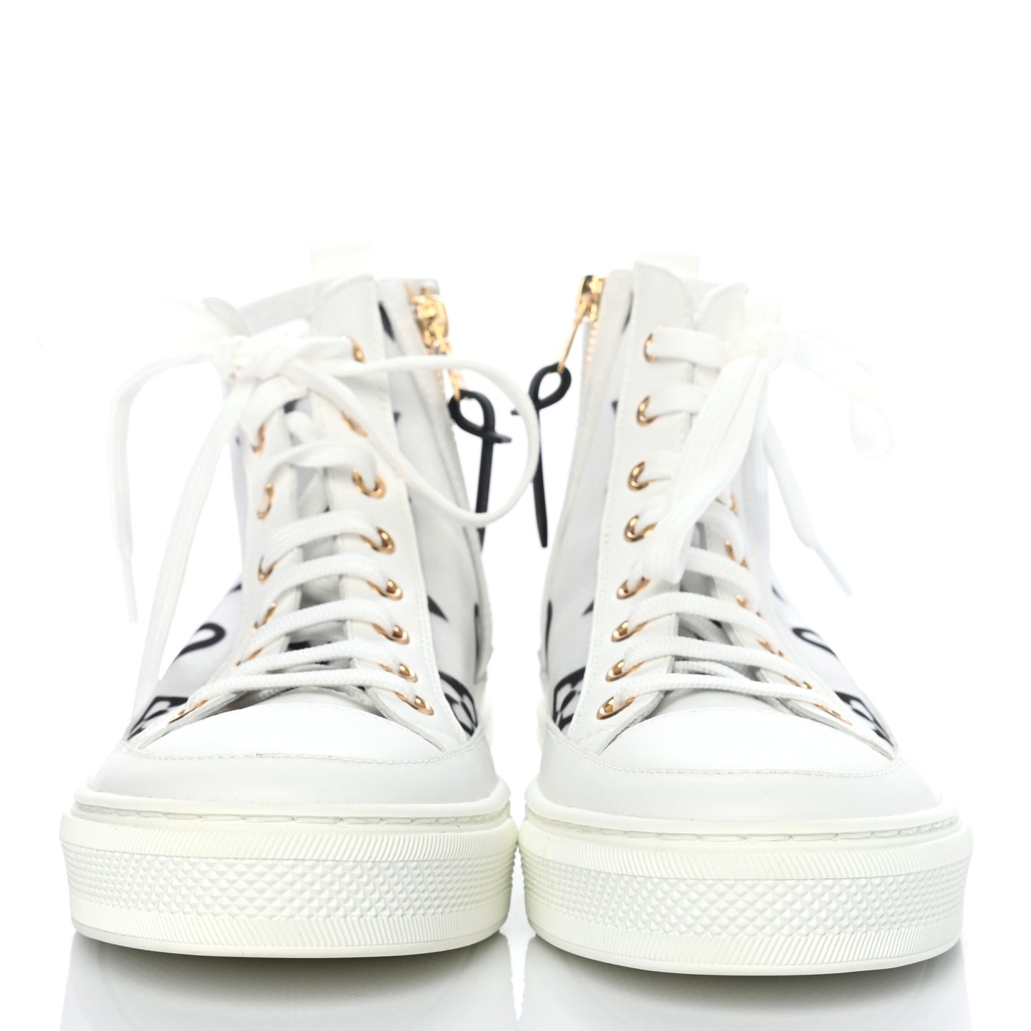 Technical Fabric Calfskin Monogram Giant Printed Stellar Sneaker Boots 38.5
