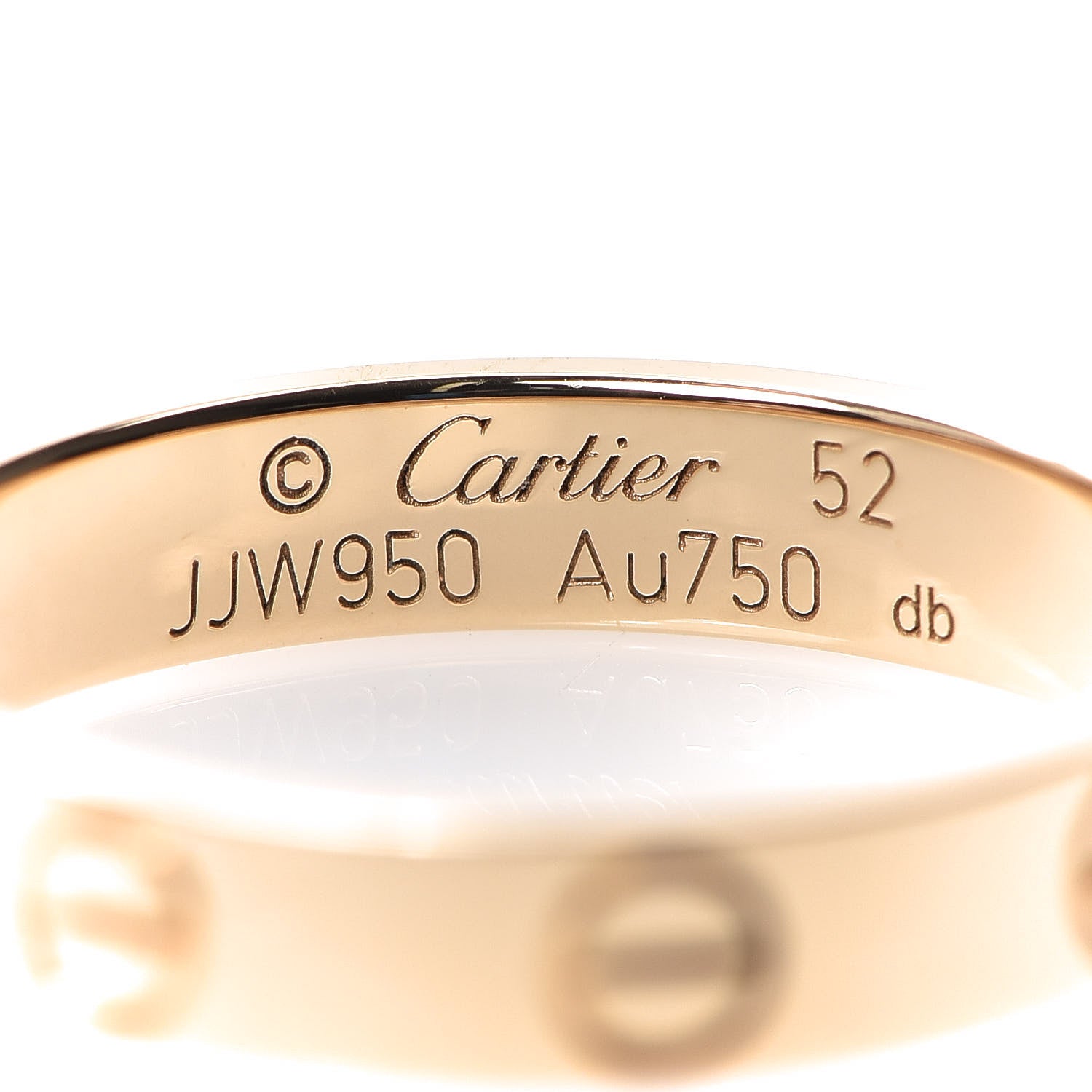 Cartier 18K Yellow Gold 3.5mm LOVE Wedding Band Ring 52 6 3 of 5