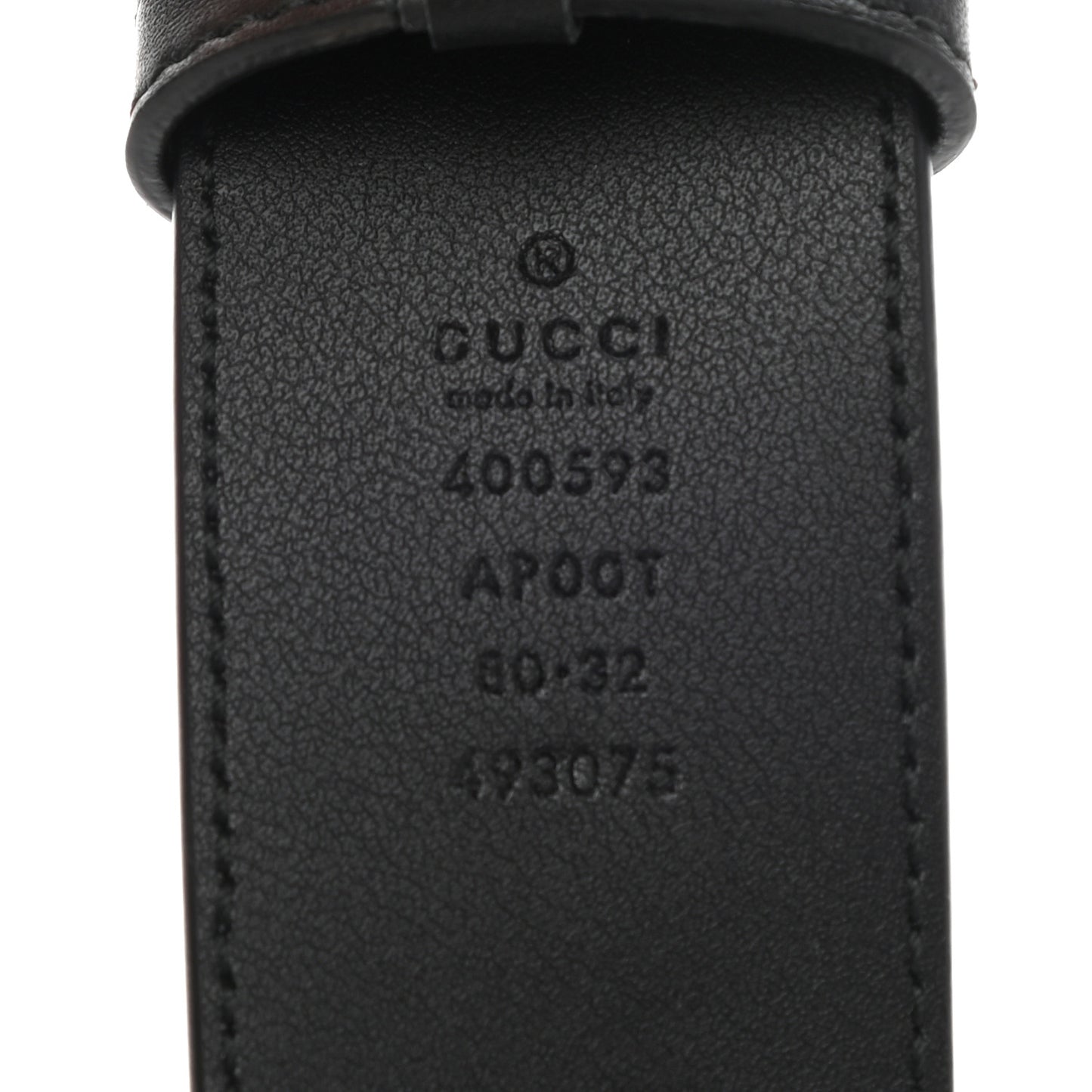 Calfskin Double G 40mm Belt 80 32 Black