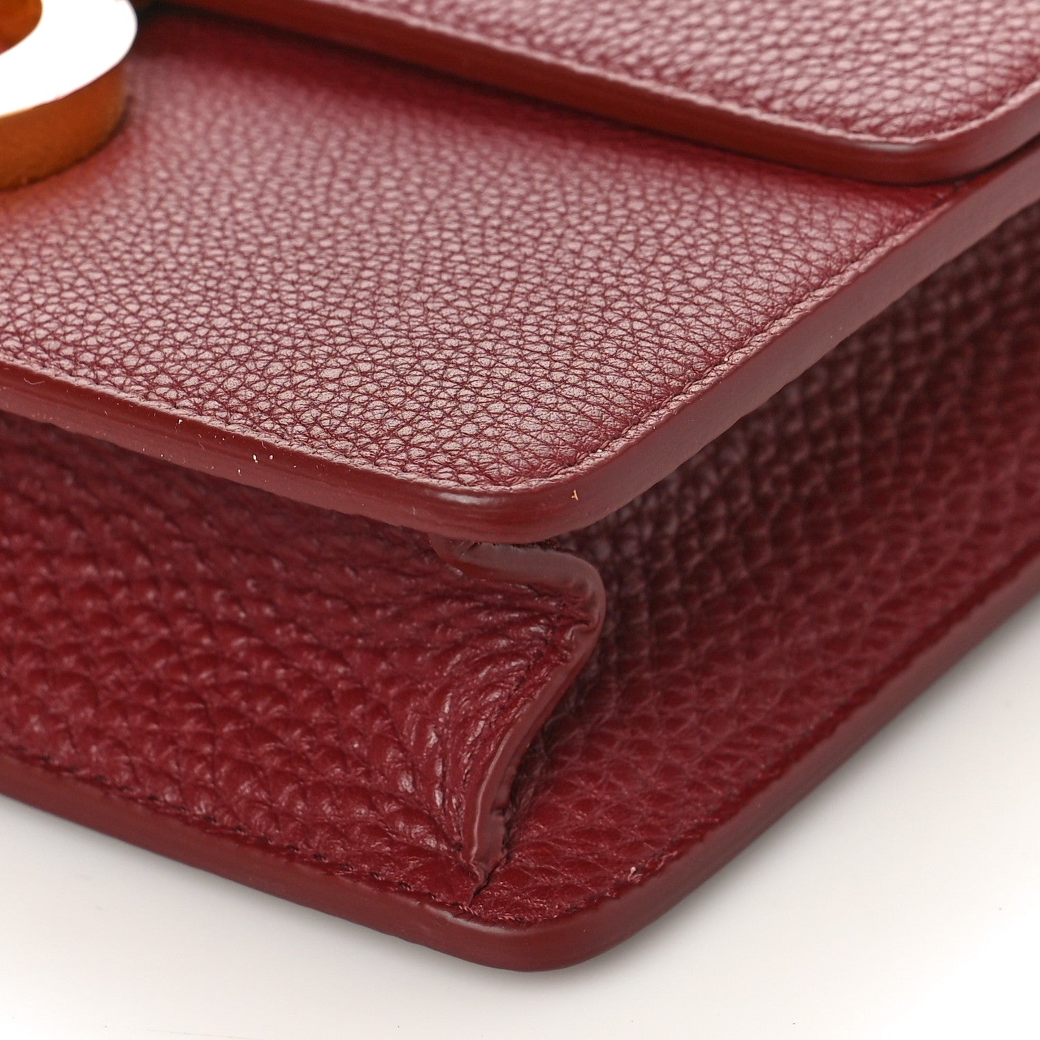 Christian Dior Grained Calfskin 30 Montaigne Flap Bag Red Brick 8 of 10