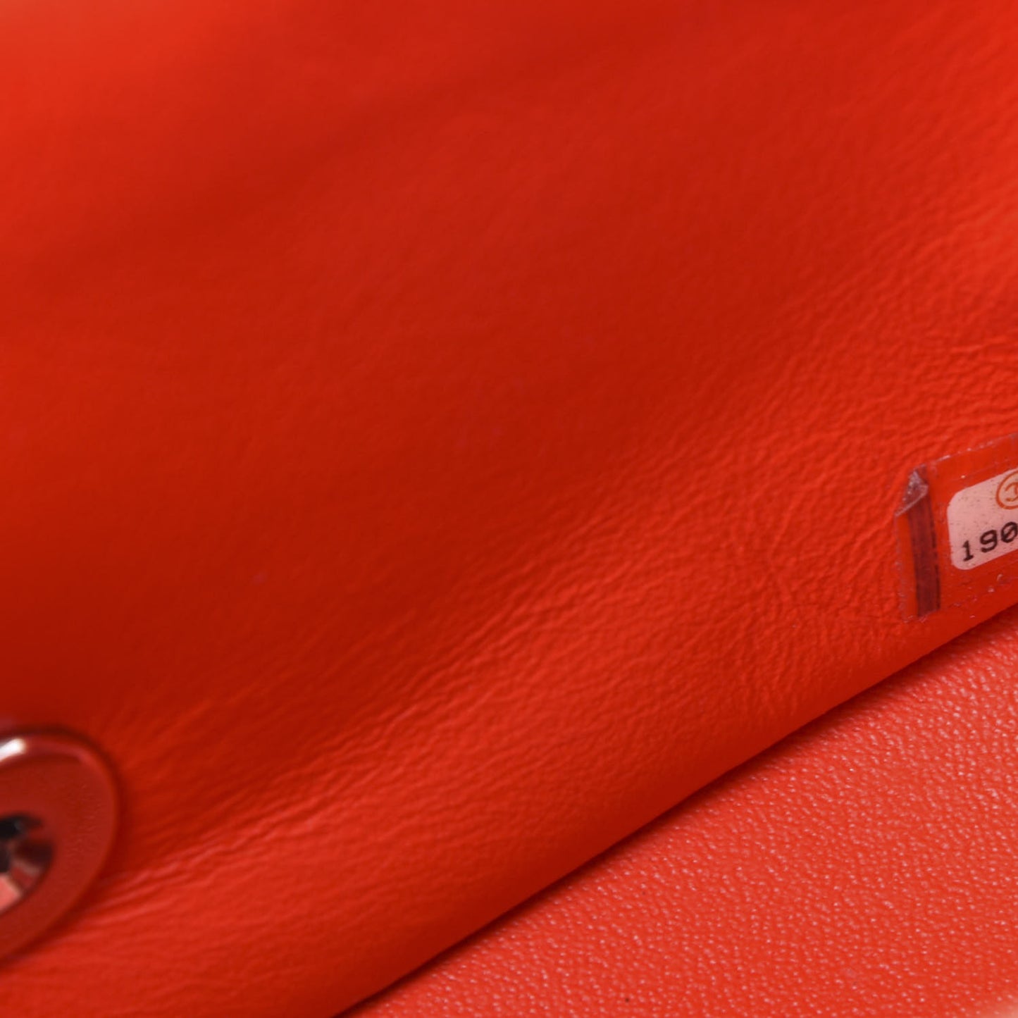 Patent Calfskin Quilted Mini Rectangular Flap Red