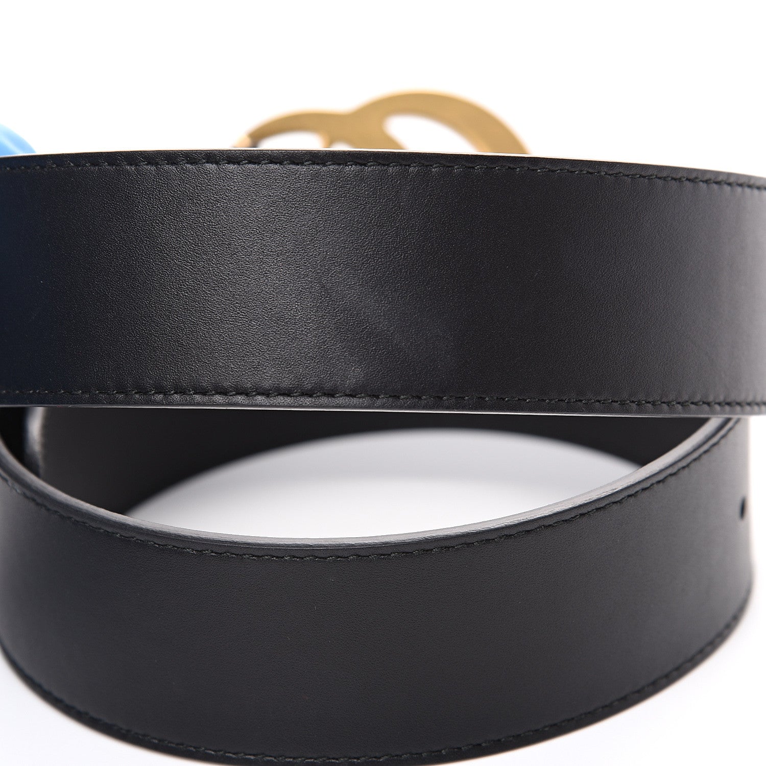 Gucci Calfskin Double G 40mm Belt 85 34 Black 3 of 6
