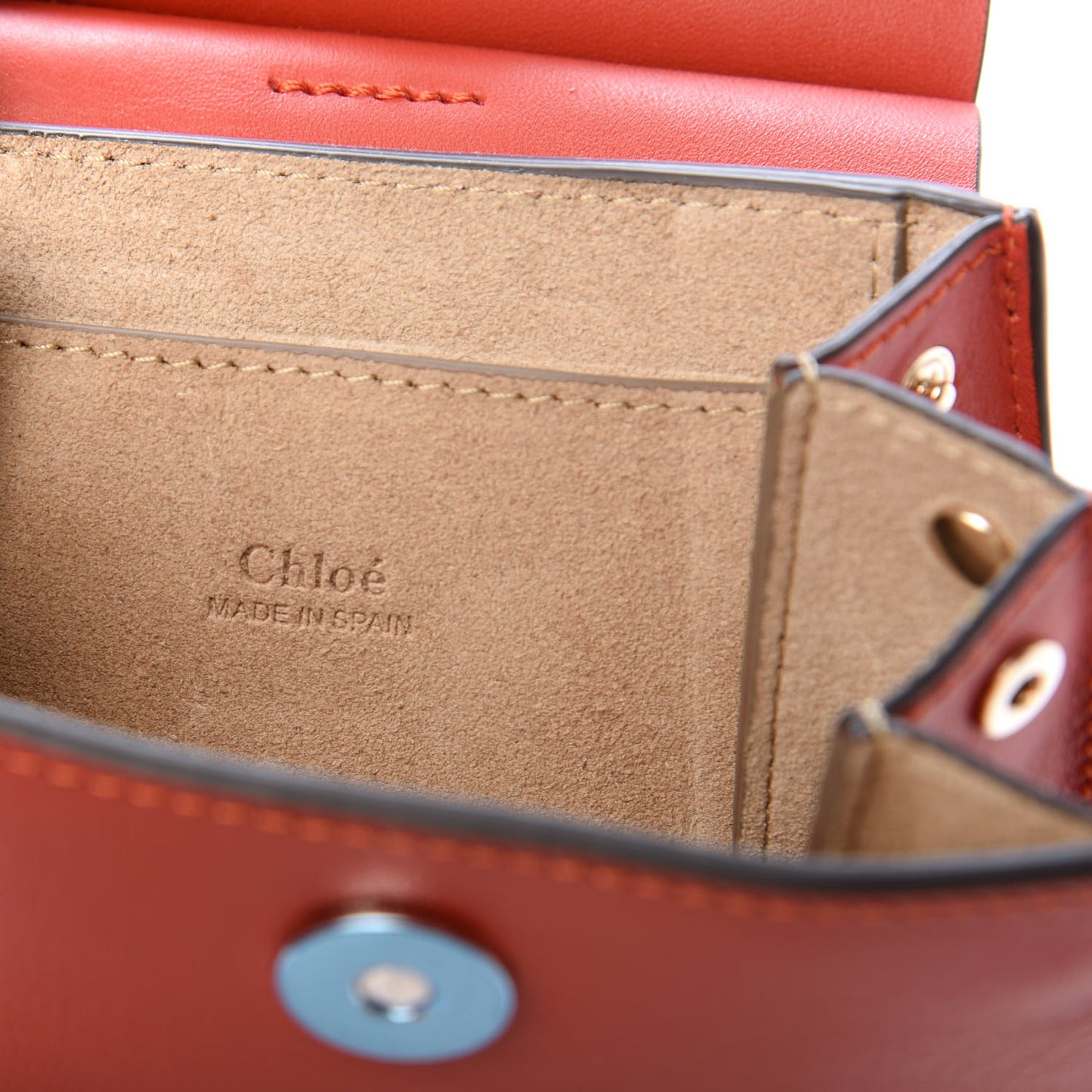 Suede Calfskin Mini Faye Bracelet Bag Earthy Red