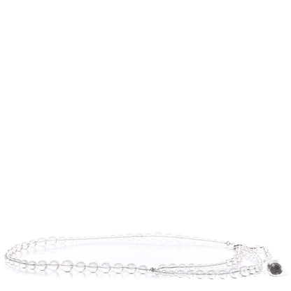 Chanel Transparent Bead Crystal CC Strand Belt 1 of 4