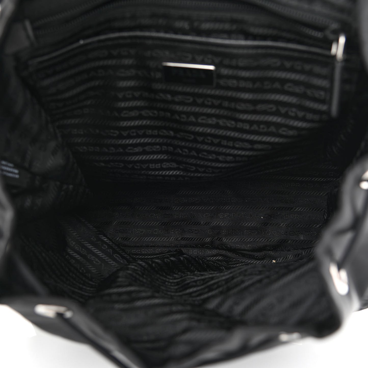 Re-Nylon Saffiano Medium Backpack Black