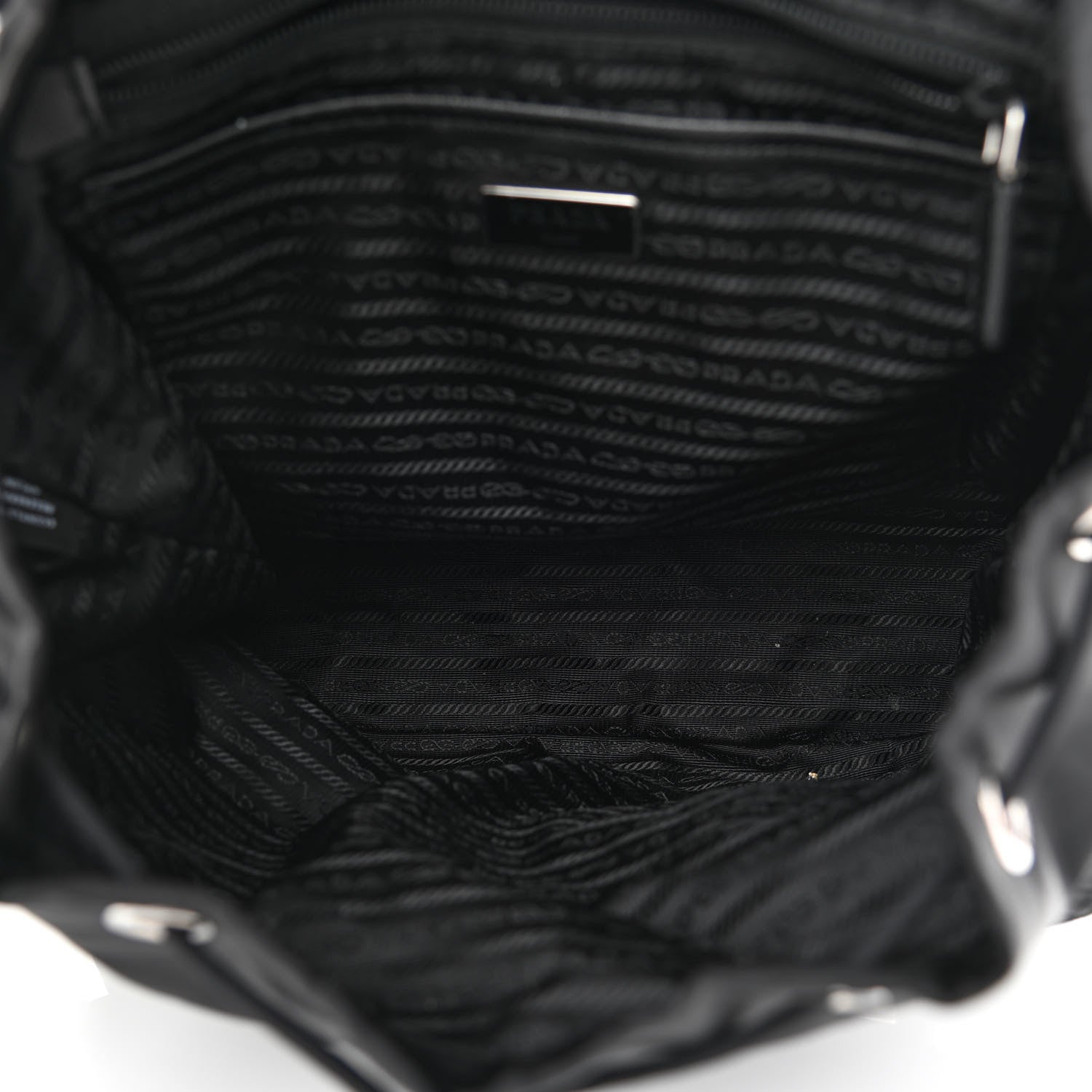 Prada Re-Nylon Saffiano Medium Backpack Black 6 of 15