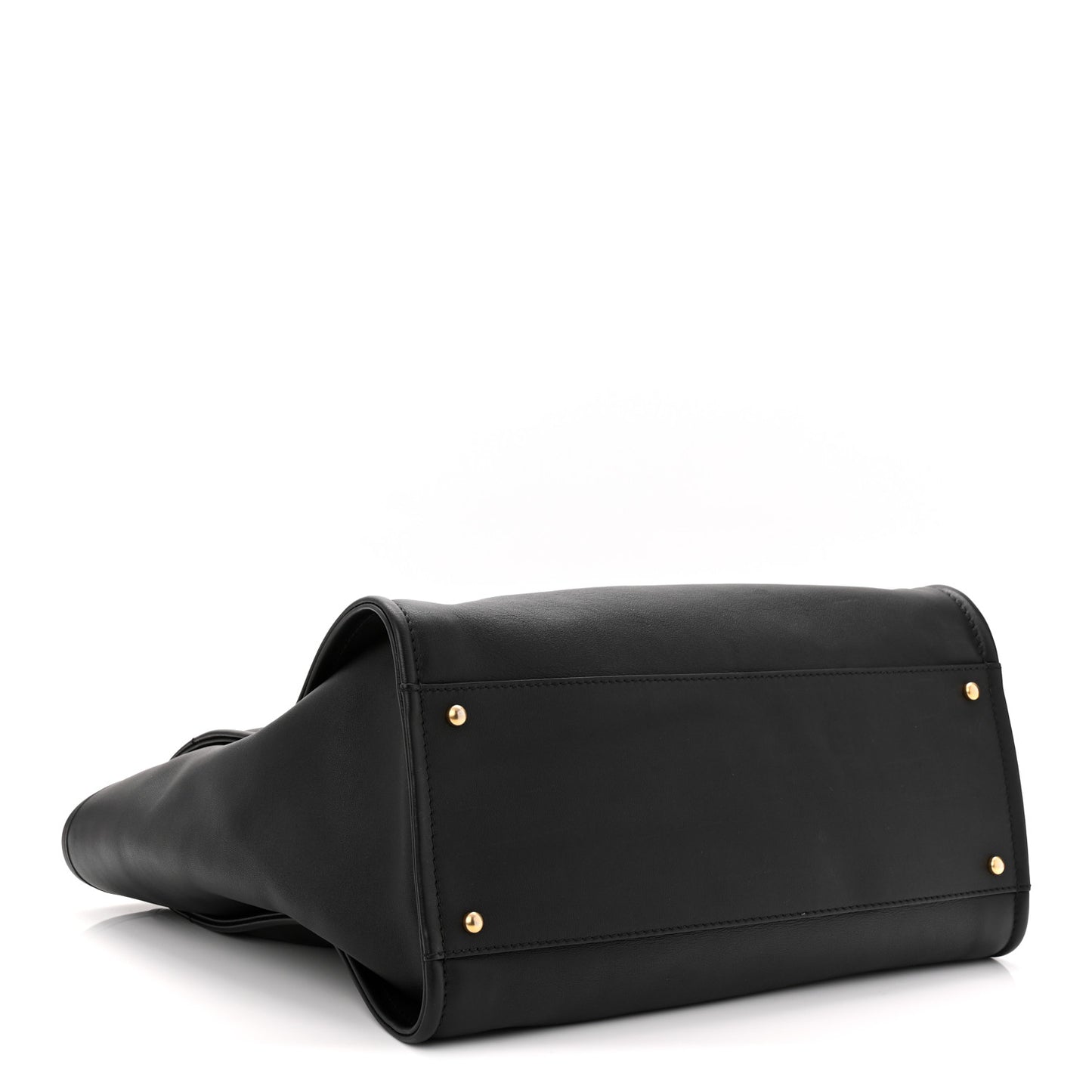 Calfskin Medium Deauville Tote Black Multicolor