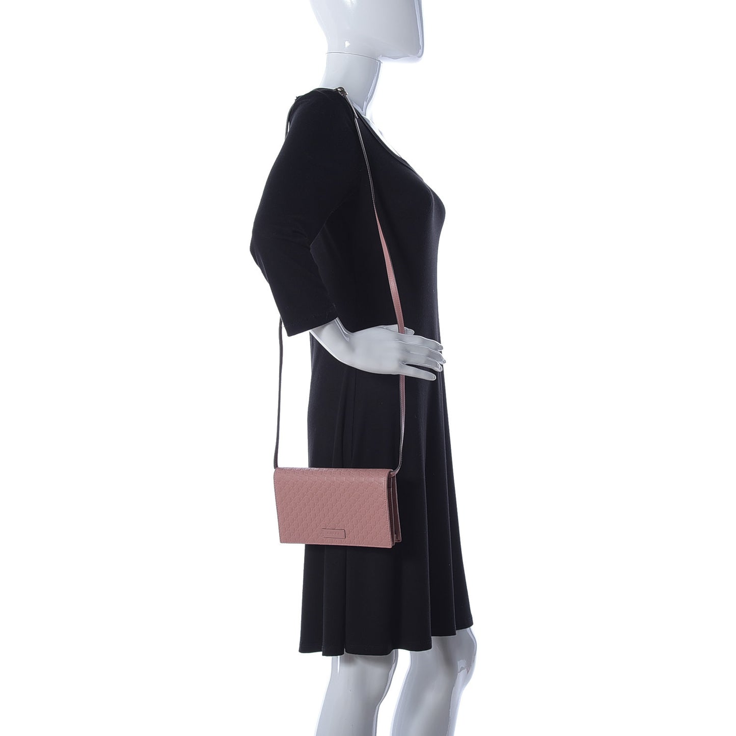 Microguccissima Crossbody Wallet Soft Pink