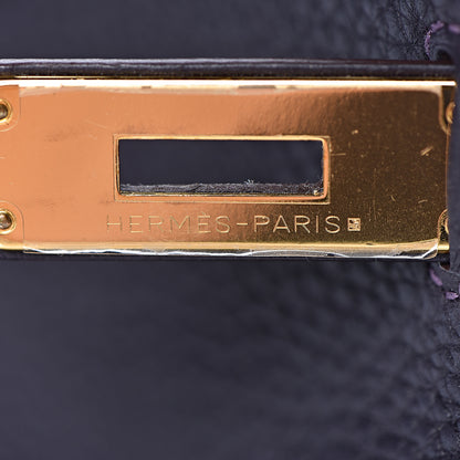 Hermes Taurillon Clemence Kelly Retourne 35 Raisin 25 of 46