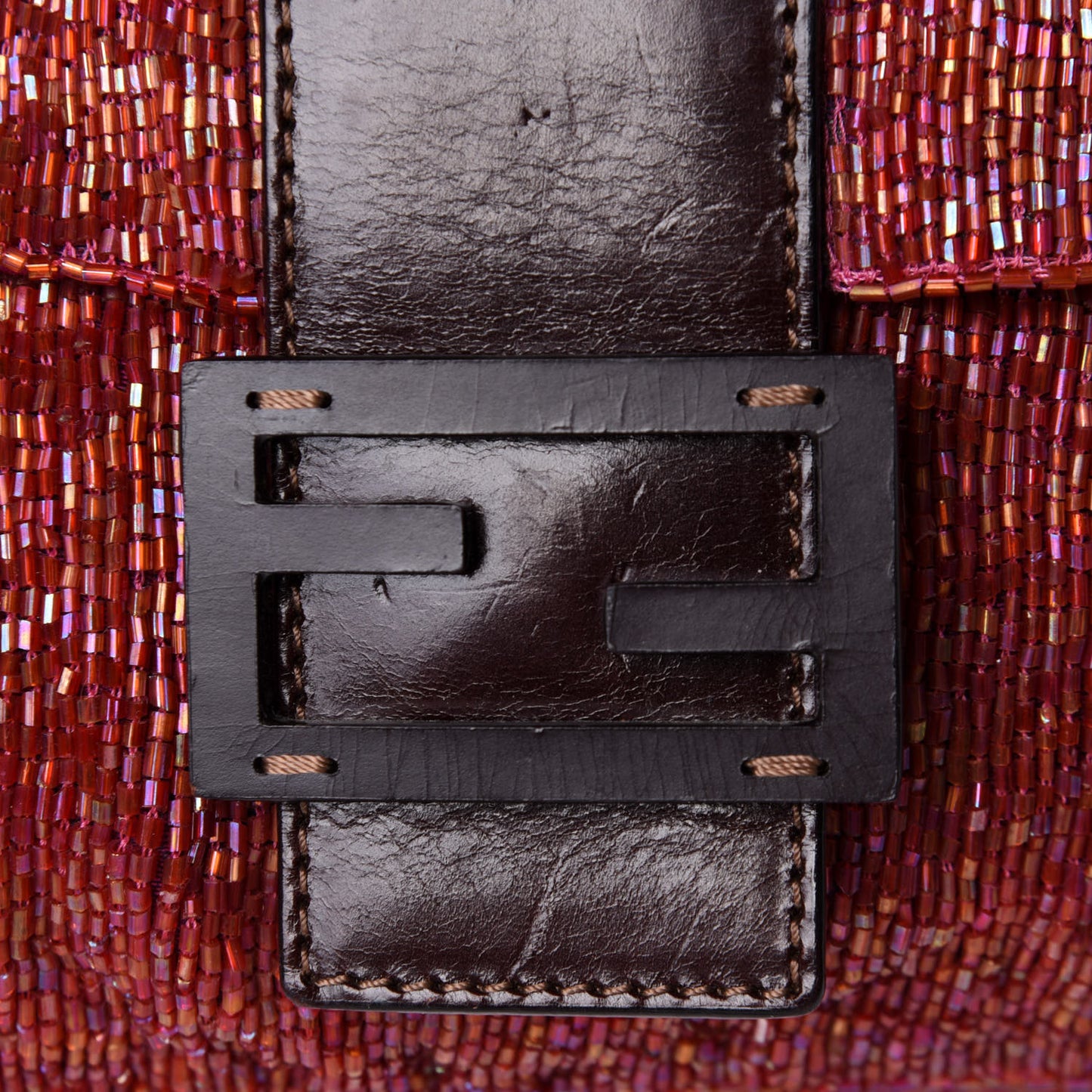 Beaded Baguette Red Pink