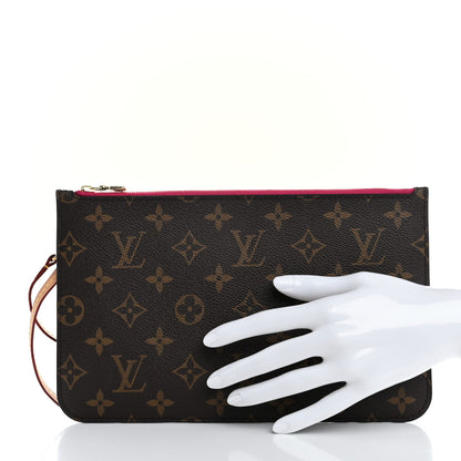 Louis Vuitton Monogram Neverfull MM GM Pochette Pivoine 2 of 8