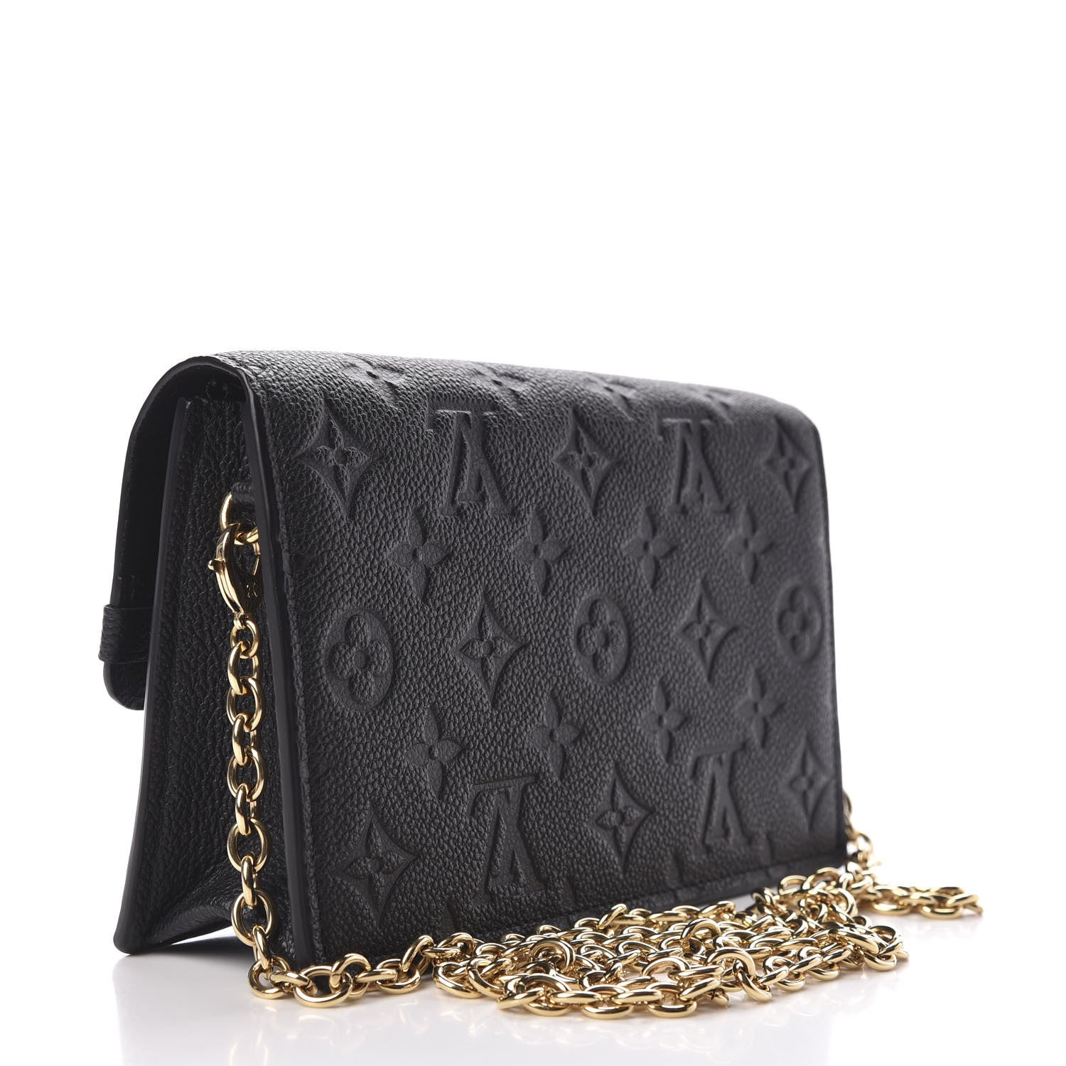 Louis Vuitton Empreinte Vavin Chain Wallet Black 3 of 9
