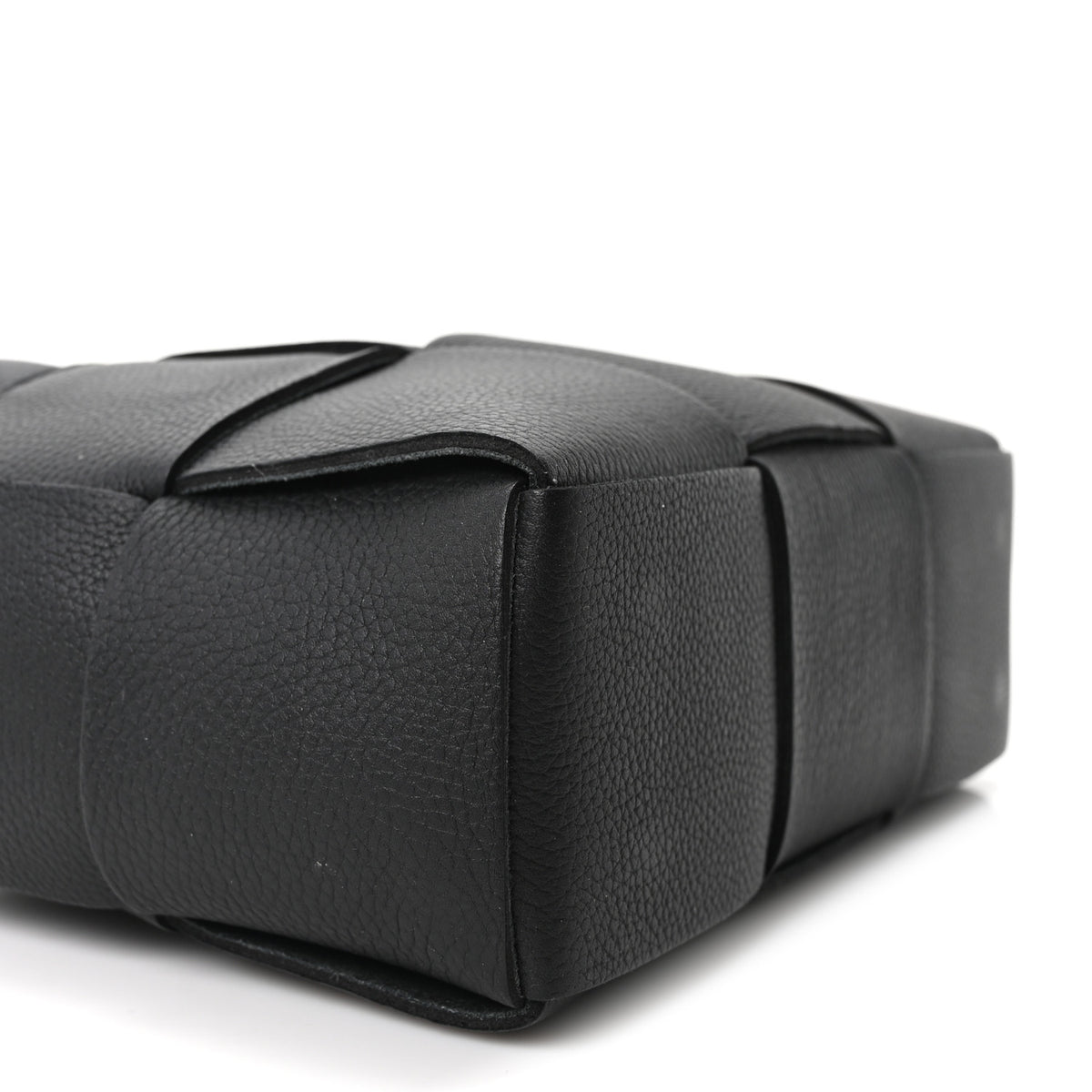 Bottega Veneta Grained Calfskin Maxi Intrecciato Mini Arco Tote Black 8 of 9