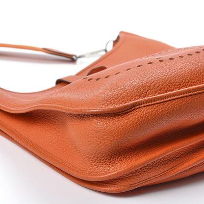 Hermes Togo Evelyne III PM Orange 5 of 14