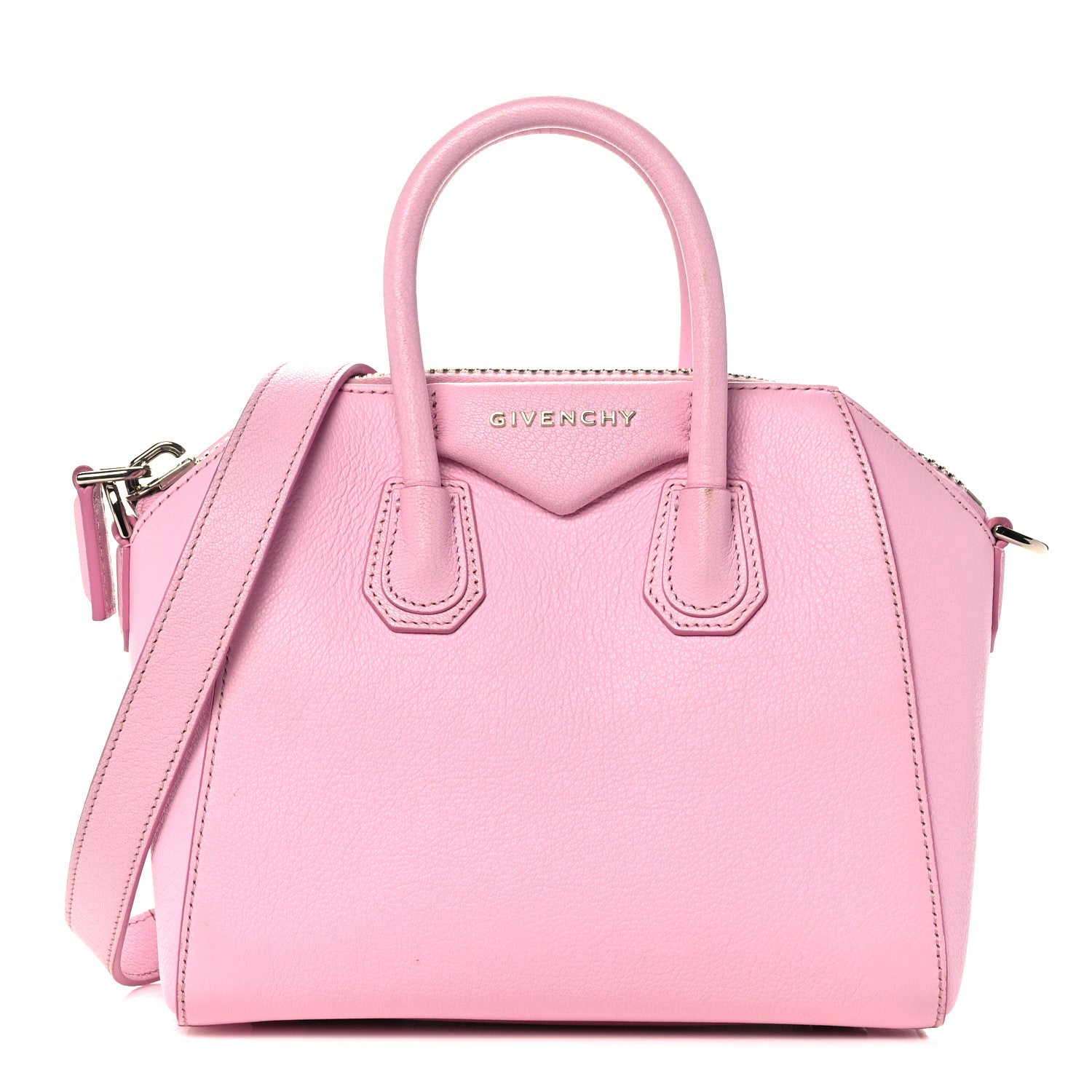 Givenchy Sugar Goatskin Mini Antigona Bright Pink 1 of 13