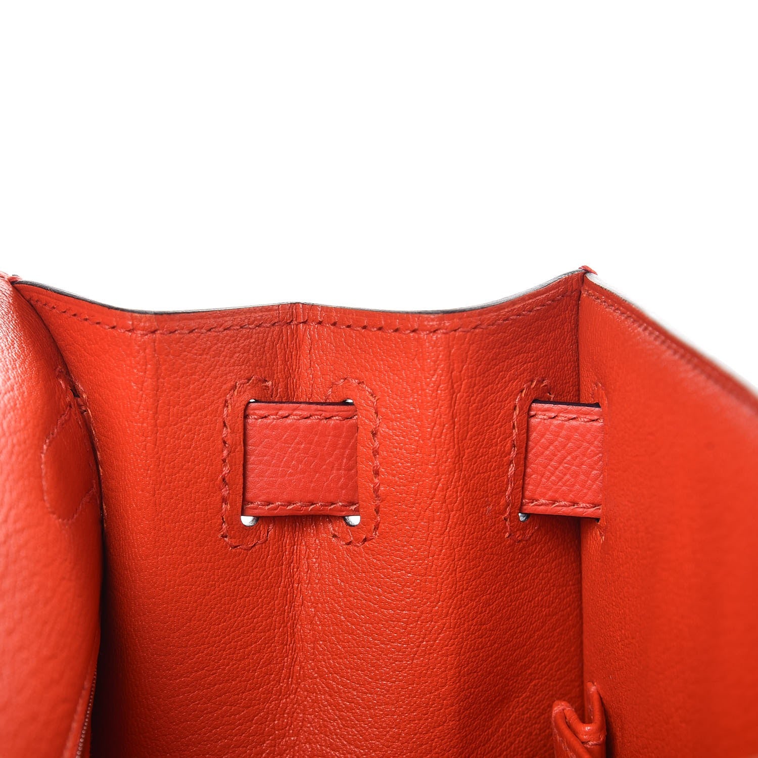 Hermes Epsom Sombrero Chevre Mysore Lettre M Kelly Sellier 28 Capucine Bleu Obscure Ambre 10 of 38